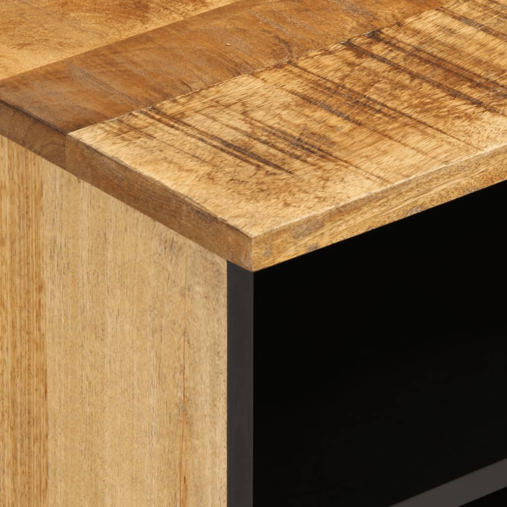 tv-bord 100x34x46 cm massivt ru mangotræ - Image 7