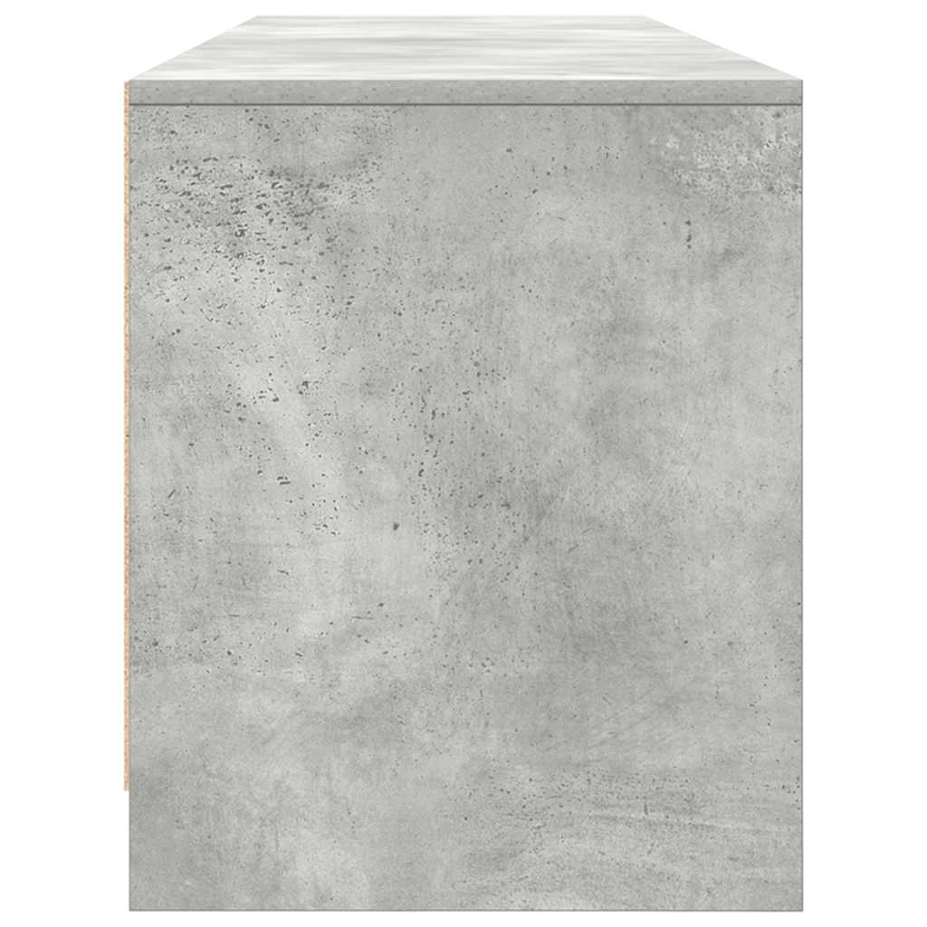 tv-bord 188,5x41x50 cm konstrueret træ betongrå - Image 7