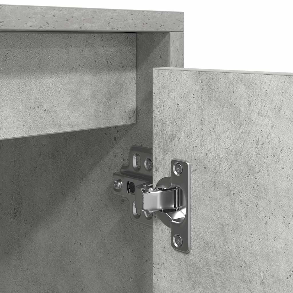 tv-bord 188,5x41x50 cm konstrueret træ betongrå - Image 9