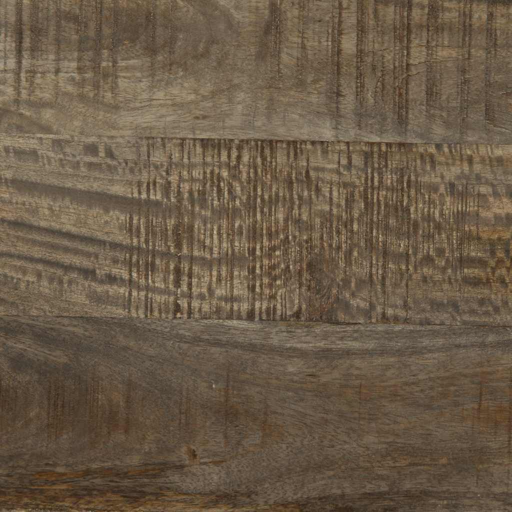 tv-bord 70x33,5x46 cm massivt mangotræ lysegrå - Image 9