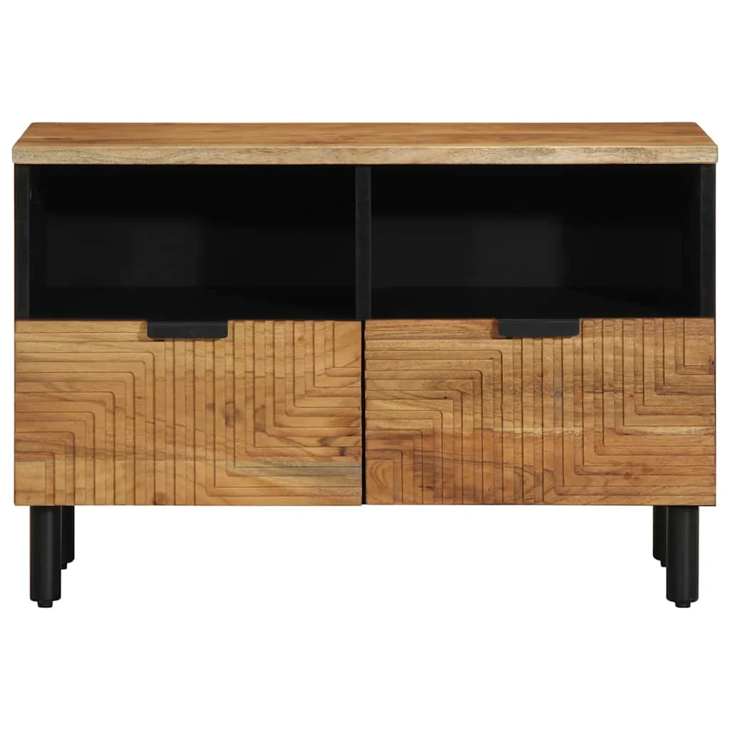 tv-bord 70x33x46 cm massivt akacietræ - Image 3