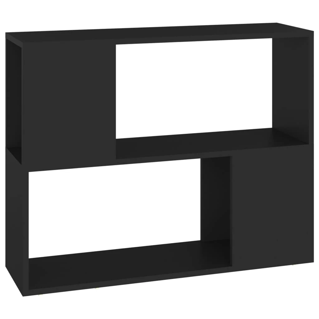 tv-bord 80x24x63 cm konstrueret træ sort - Image 2