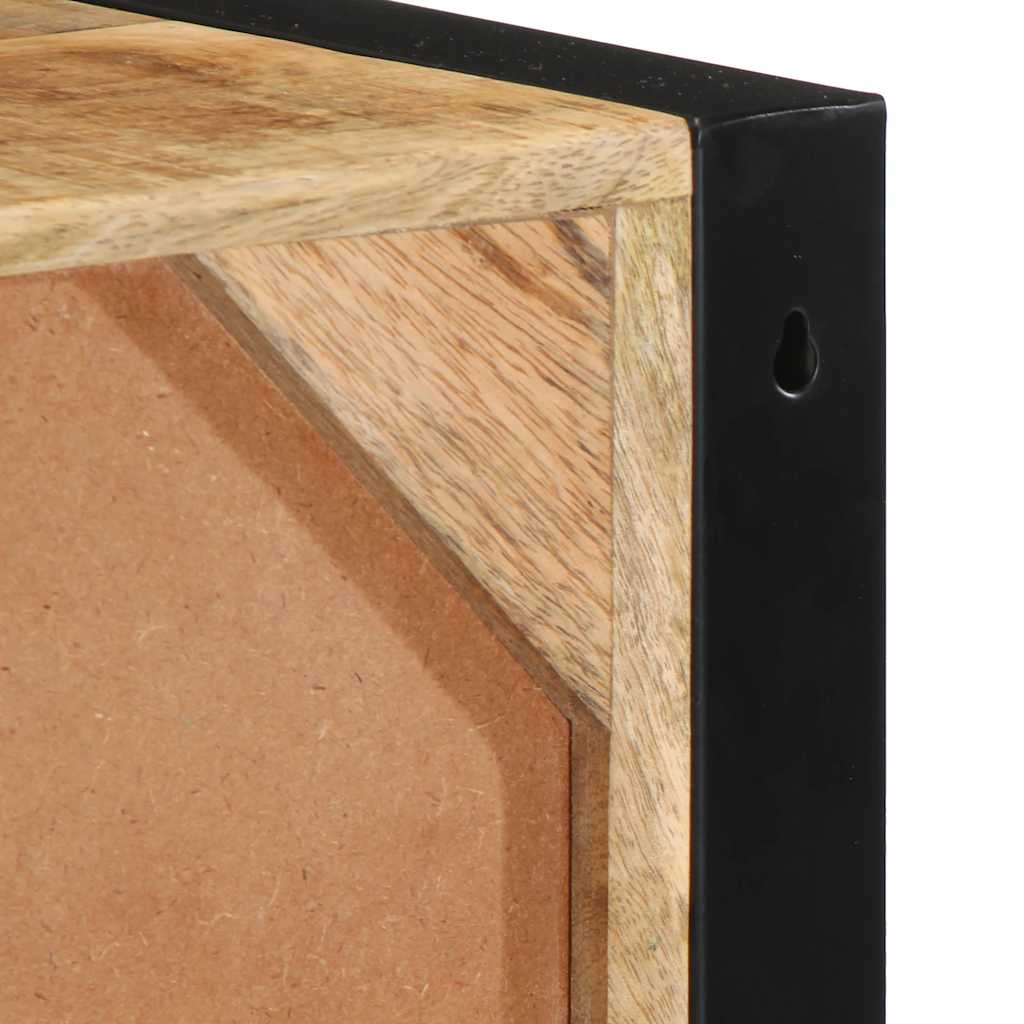tv-bord 80x30x25 cm massivt ru mangotræ - Image 7