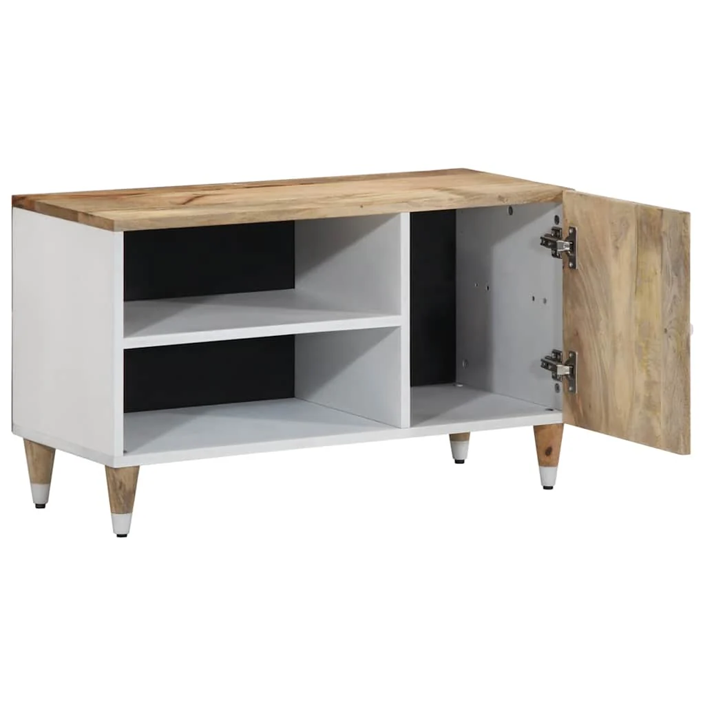 tv-bord 80x31,5x46 cm massivt mangotræ - Image 3