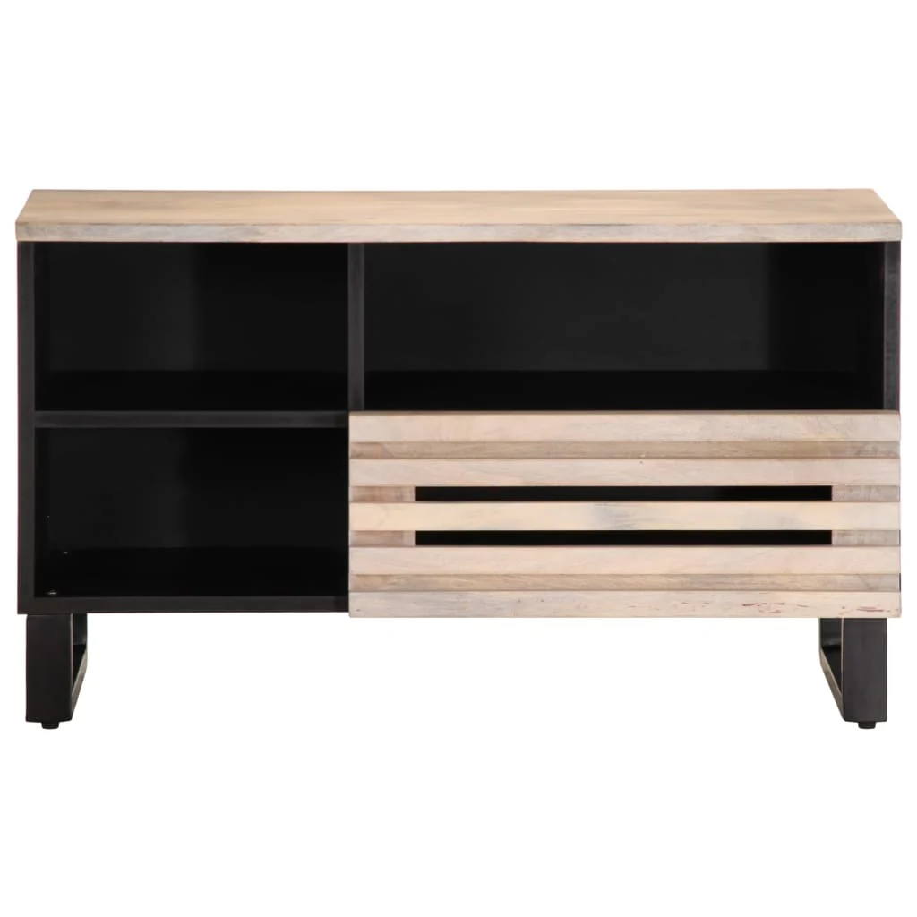 tv-bord 80x34x46 cm massivt mangotræ - Image 2