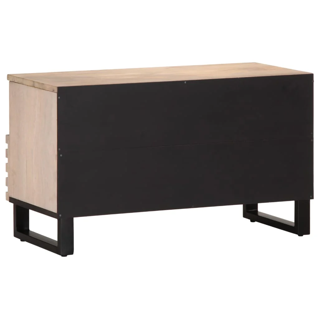 tv-bord 80x34x46 cm massivt mangotræ - Image 5