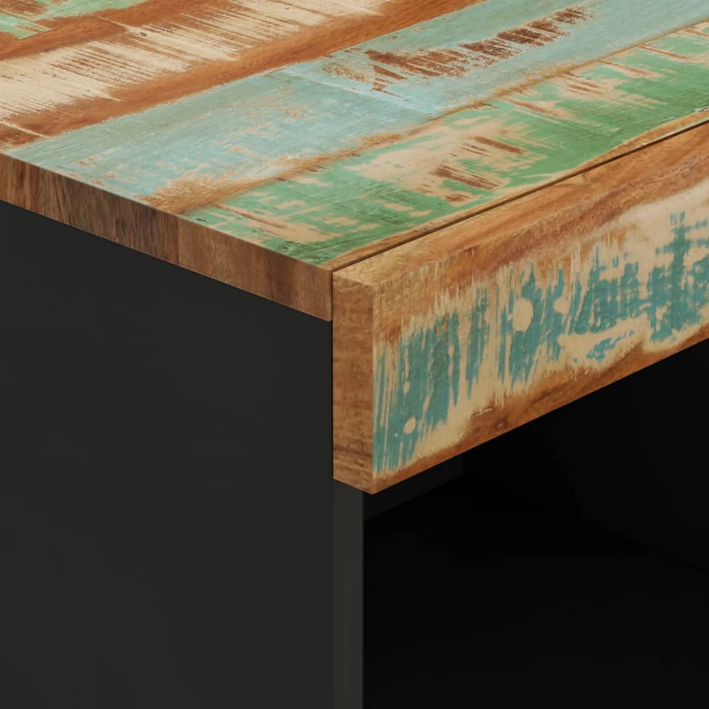 tv-bord 85x33x43,5 cm massivt genbrugstræ - Image 6