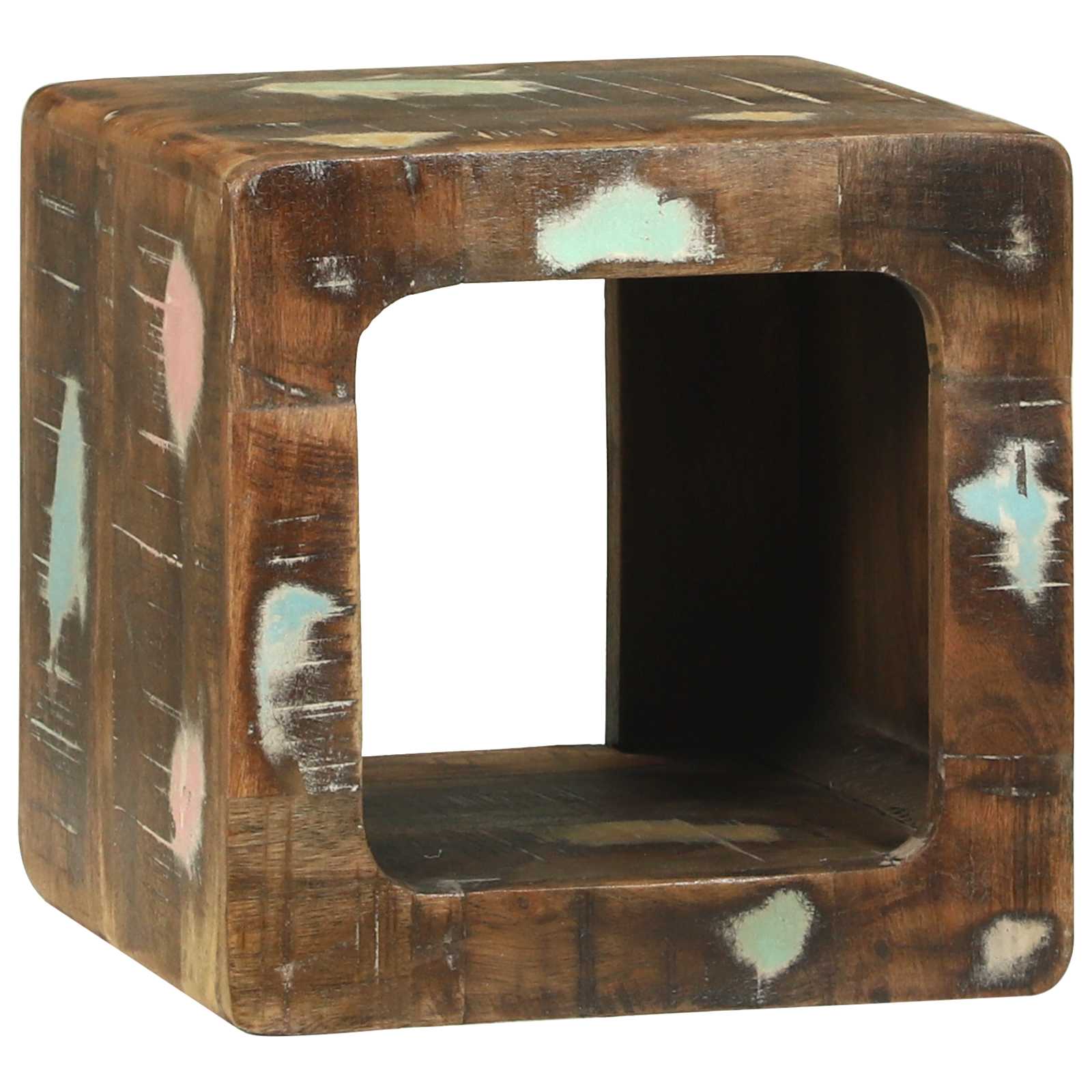 TV Enheder 2 pcs Flerfarvet 36 x 30 x 36 cm Solid genbrugs træ - Image 3