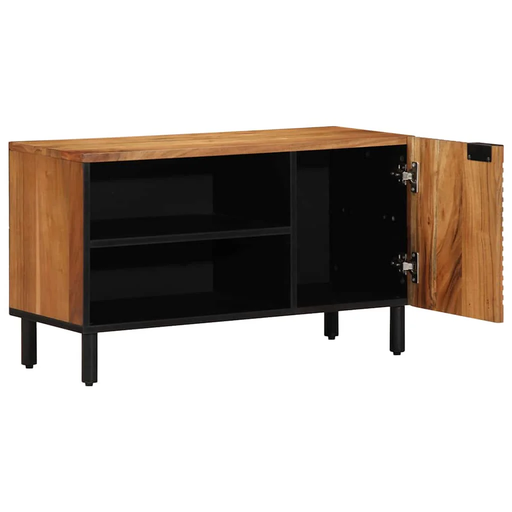 TV Enheder Massivt Akacietræ 80 x 31,5 x 46 cm Konstrueret træ