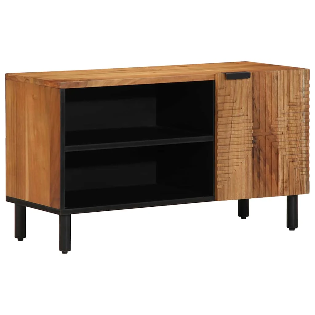 TV Enheder Massivt Akacietræ 80 x 31,5 x 46 cm Konstrueret træ - Image 2