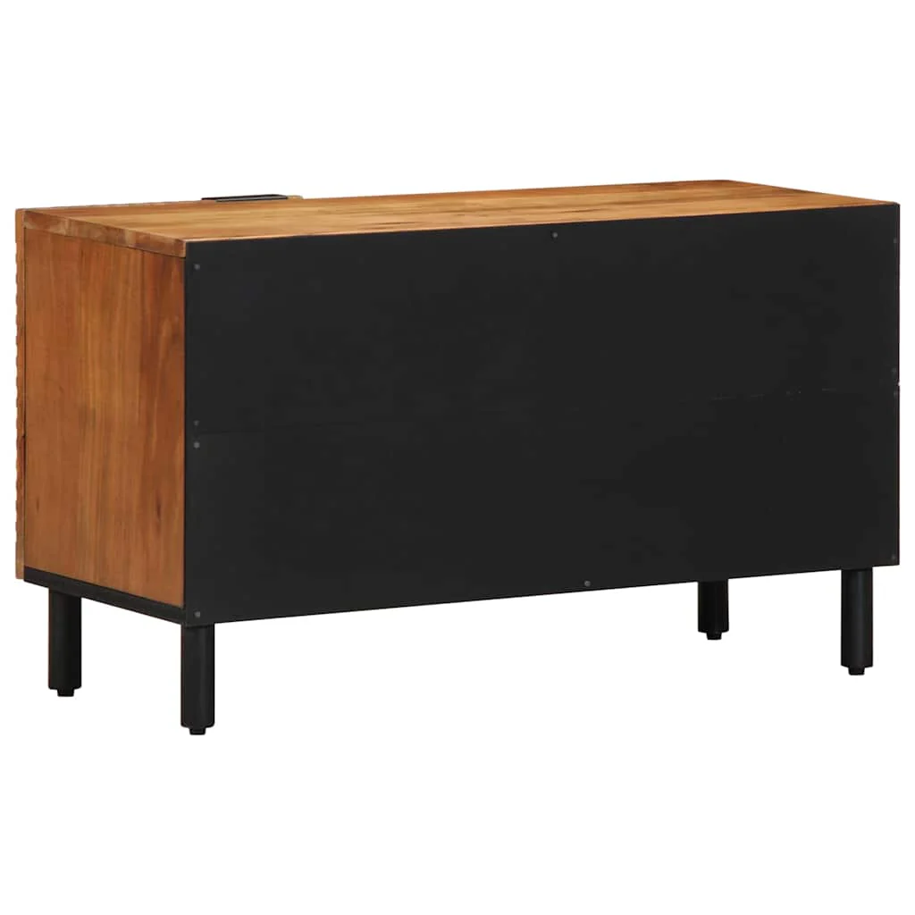 TV Enheder Massivt Akacietræ 80 x 31,5 x 46 cm Konstrueret træ - Image 3