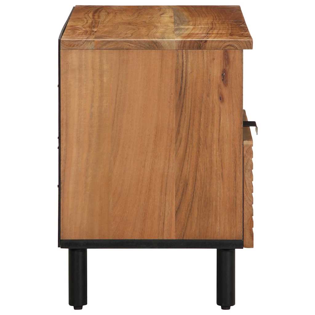 TV Enheder Massivt Akacietræ 80 x 33,5 x 46 cm Konstrueret træ - Image 4