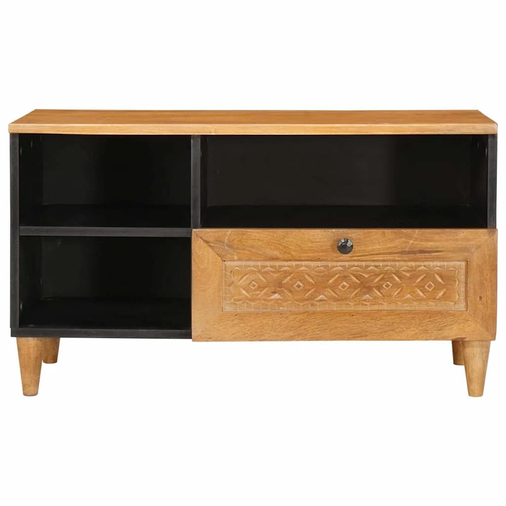 TV Enheder med skuffe Lys Brun 80 x 33 x 46 cm Konstrueret træ - Image 3