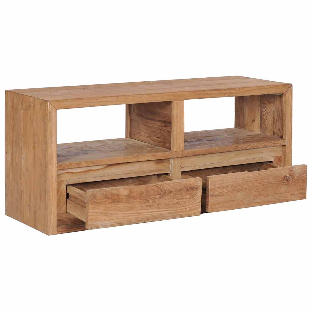 tv-skab 90x30x40 cm massivt teaktræ - Image 2