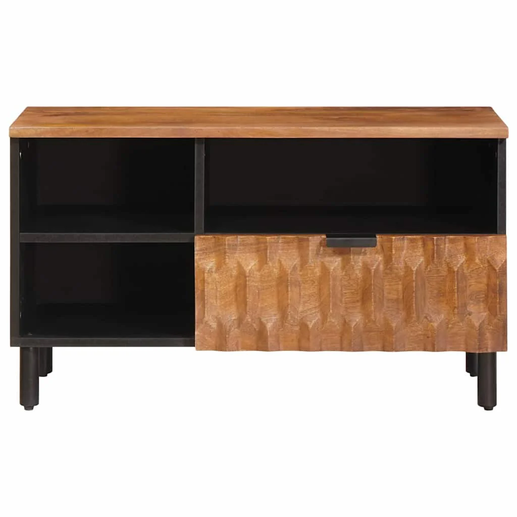 TV-skab Acacia Brun Finish 80 x 33 x 46 cm Massivt mangotræ - Image 3
