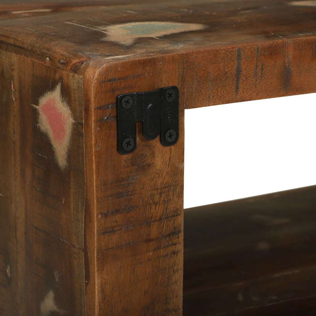TV-skab Flerfarvet 80 x 30 x 25 cm Massivt genbrugstræ - Image 9