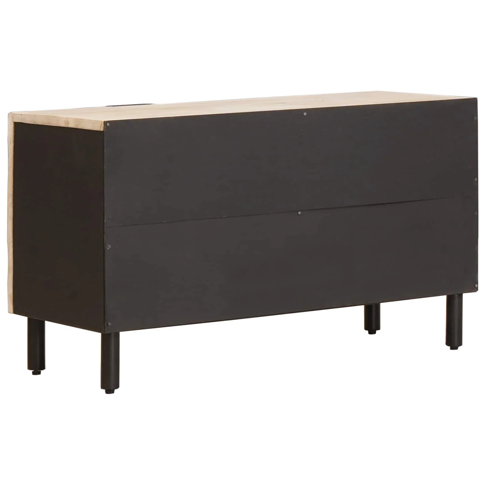 TV-skab Hvid Vask Finish 80 x 33 x 46 cm Massivt mangotræ - Image 5