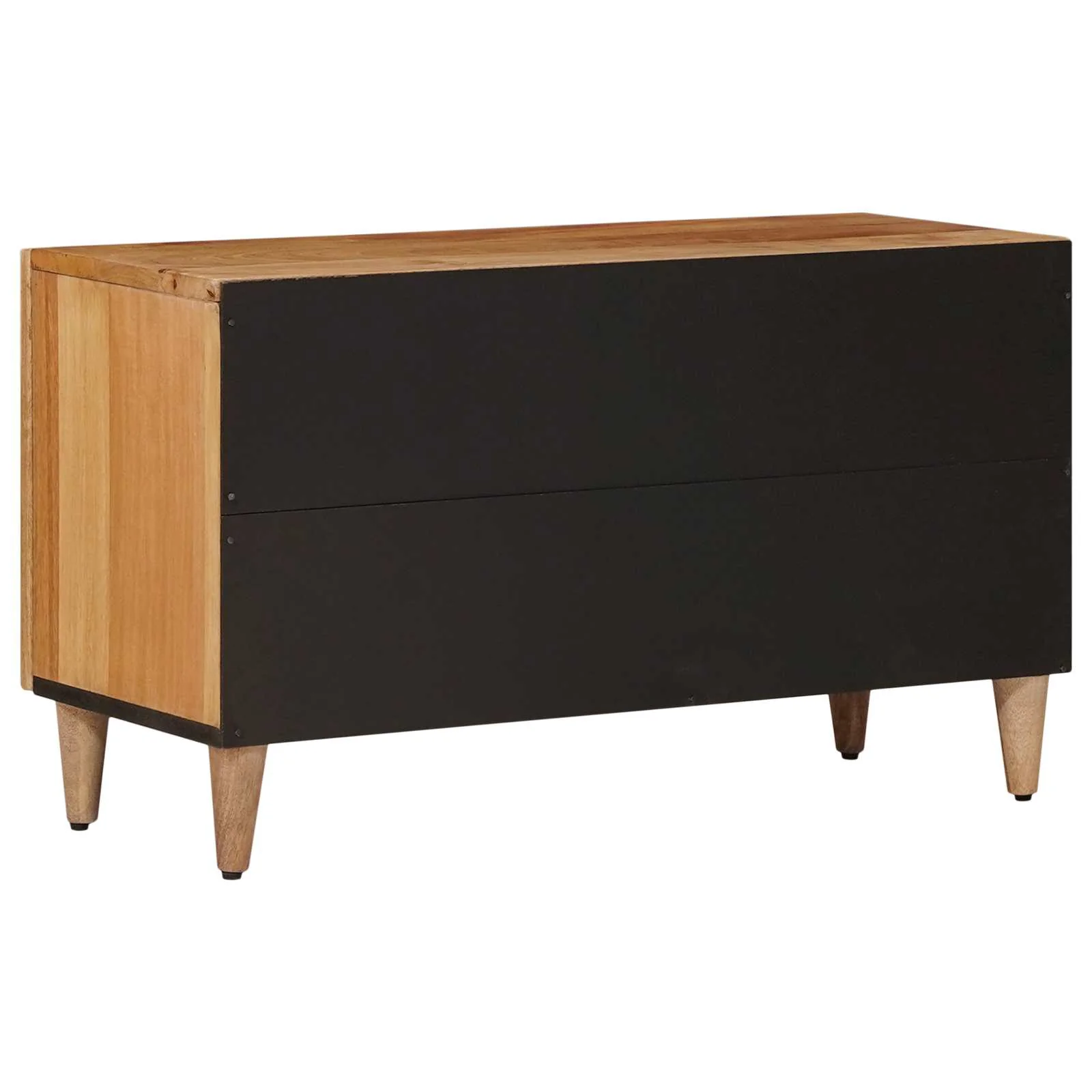 TV-skab med dør Naturfarvet 80 x 31,5 x 46 cm Massivt mangotræ - Image 5
