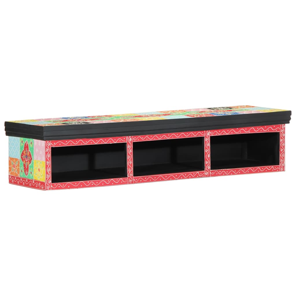 TV-skab med hylde Flerfarvet 100 x 30 x 22 cm Konstrueret træ - Image 5