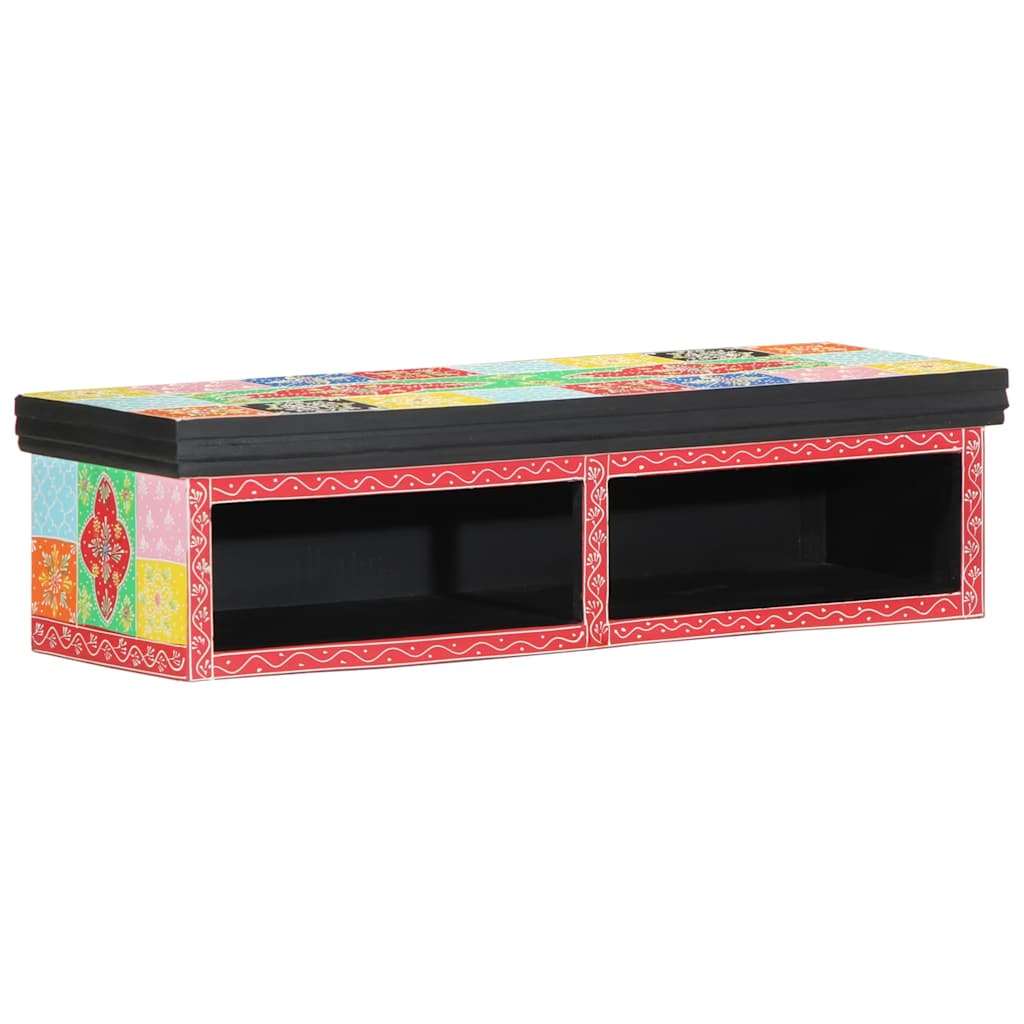 TV-skab med hylde Flerfarvet 80 x 30 x 22 cm Konstrueret træ - Image 5