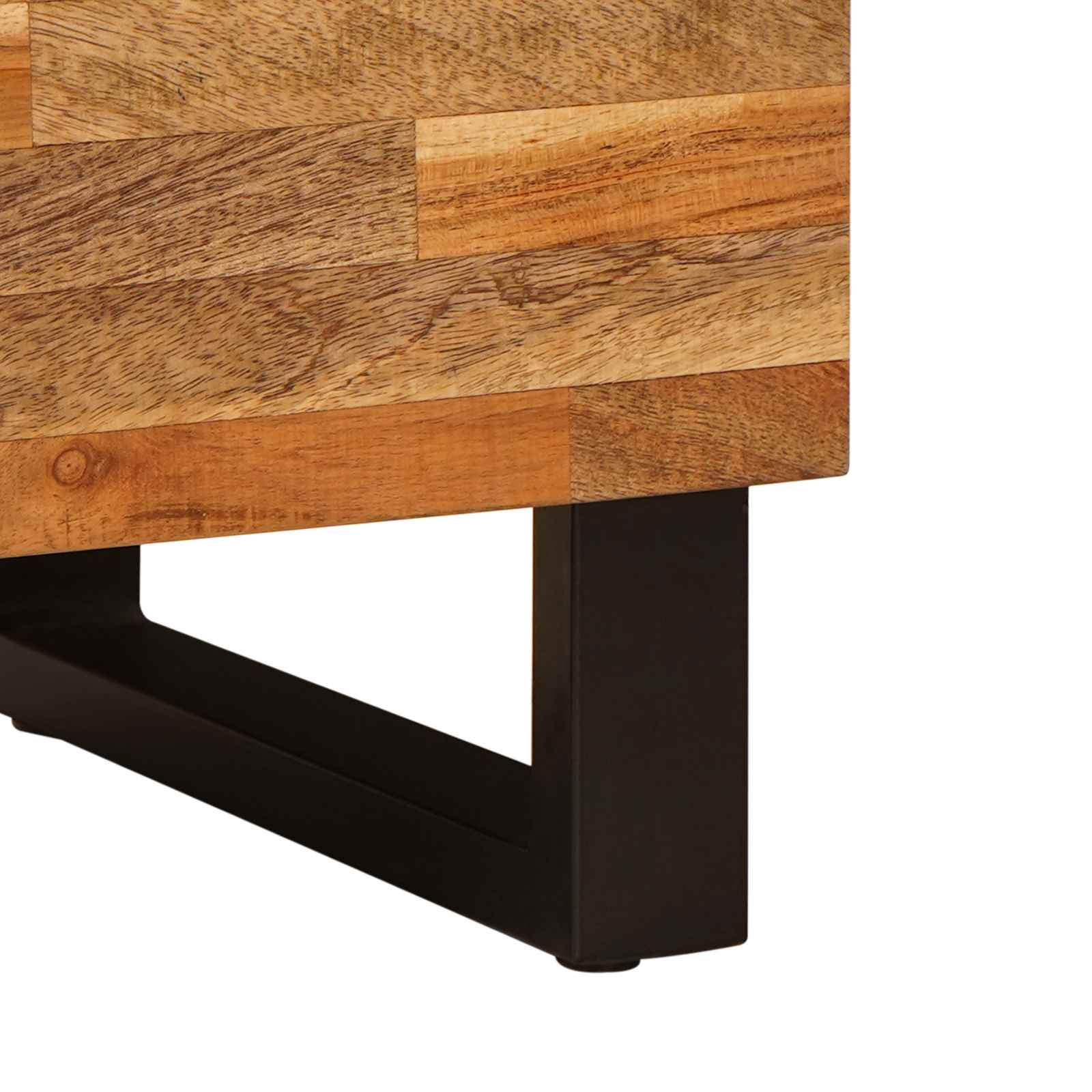 TV-skab med hylde med dør Brun 80 x 33 x 46 cm Massivt mangotræ - Image 8