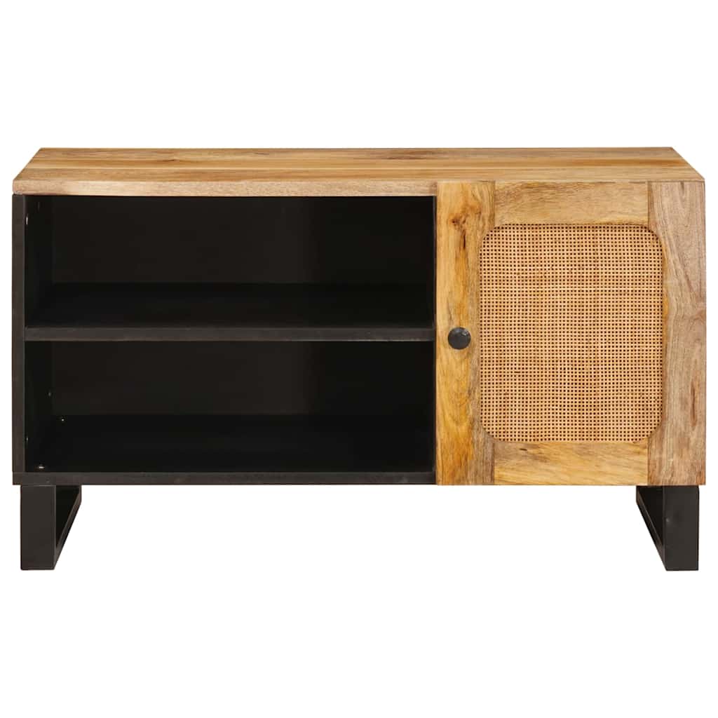 TV-skab med opbevaring Brun 80 x 33 x 46 cm Massivt mangotræ - Image 3