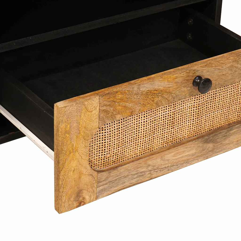 TV-skab med skuffe Brun 80 x 33 x 46 cm Massivt mangotræ - Image 7