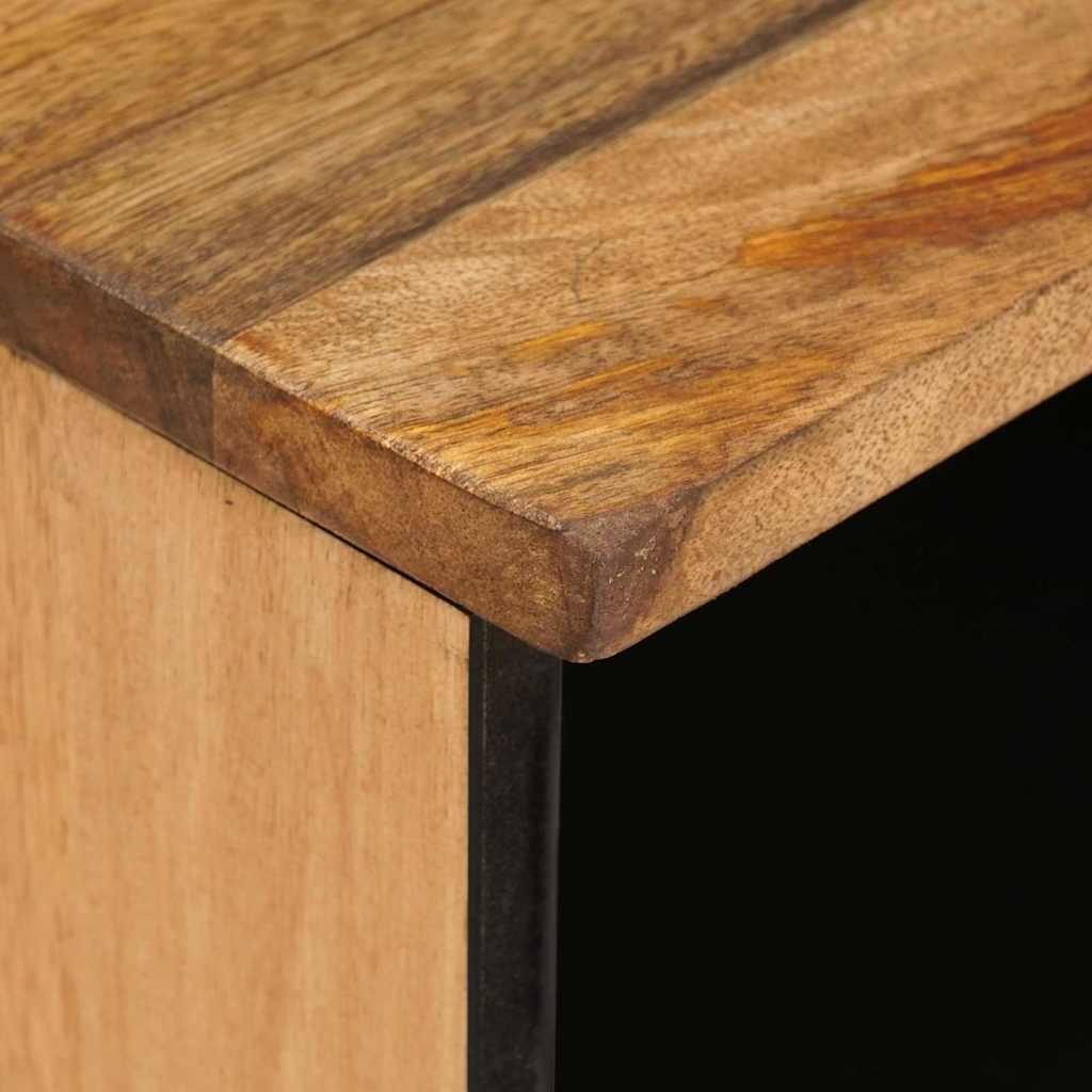 TV-skab med skuffe Brun 80 x 33 x 46 cm Massivt mangotræ - Image 8