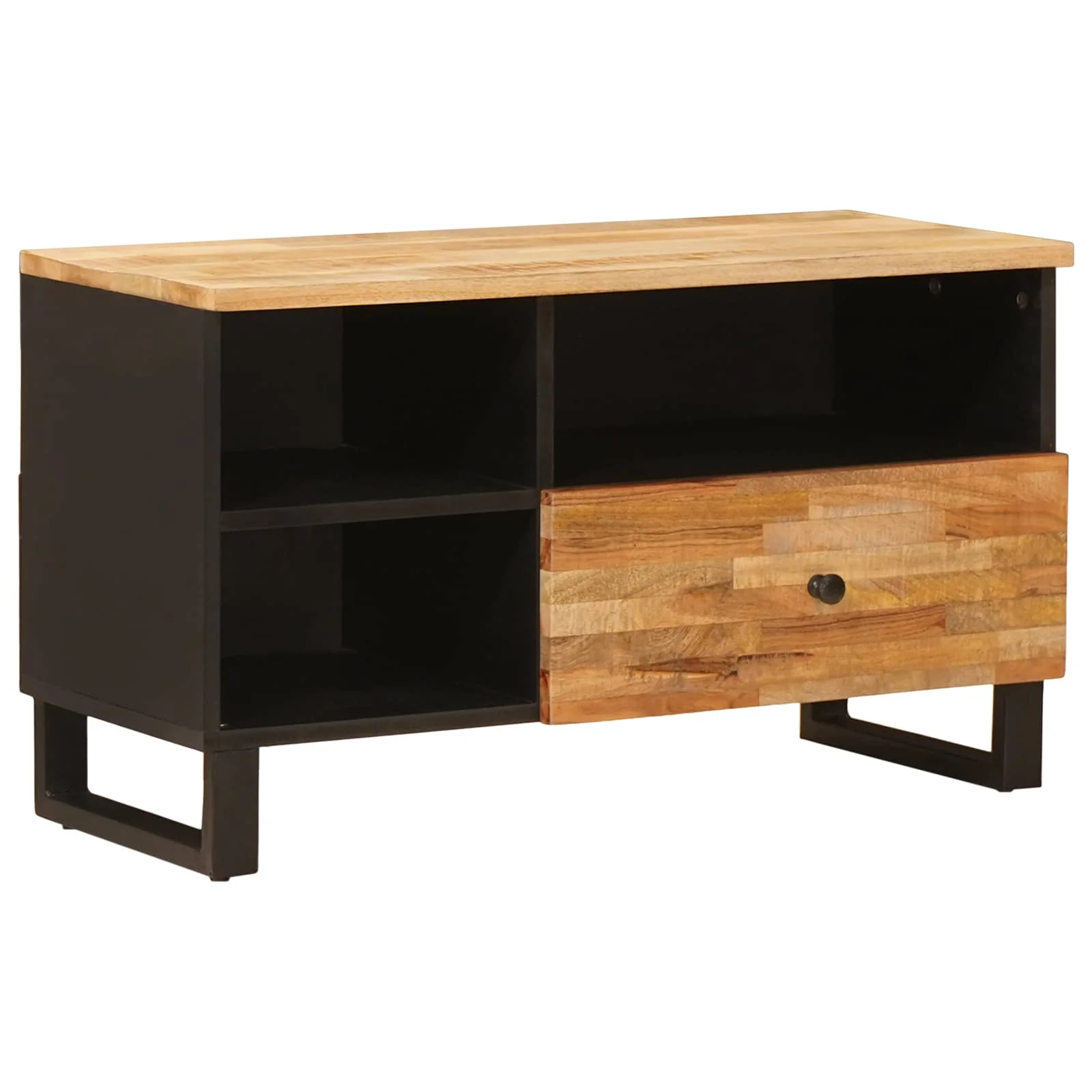 TV-skab med skuffe Brun 80 x 33 x 46 cm Massivt mangotræ