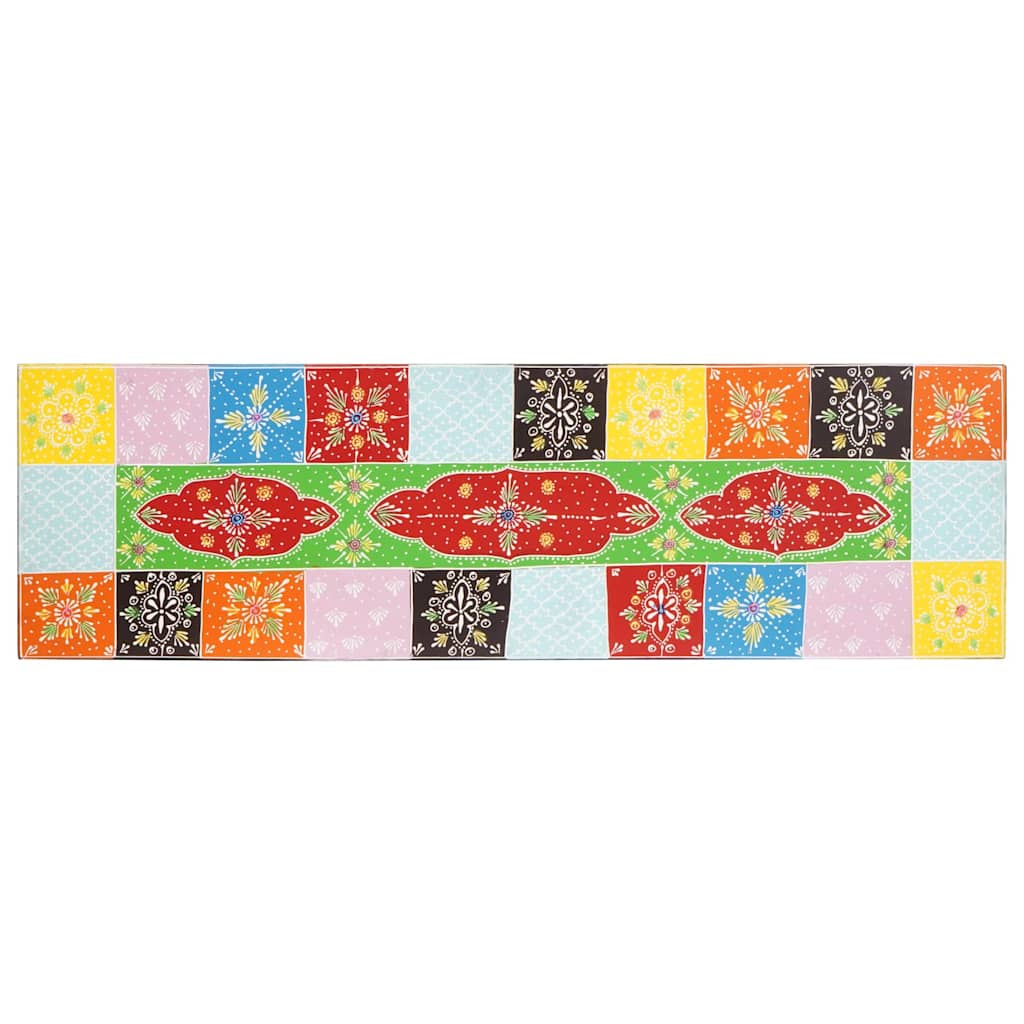 TV-skab med skuffe Flerfarvet 100 x 30 x 24 cm Massivt mangotræ - Image 5