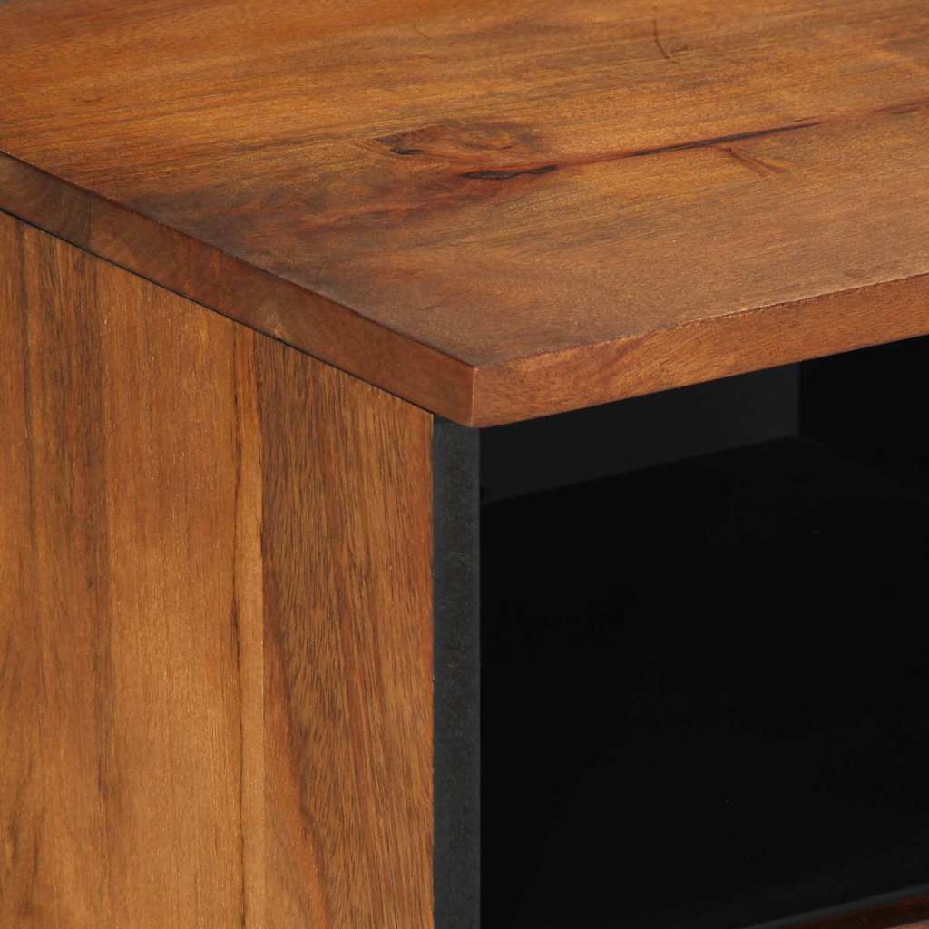 TV-skab med skuffe Honningbrun 70 x 33 x 46 cm Massivt mangotræ - Image 6