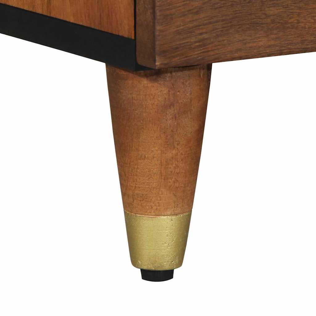 TV-skab med skuffe Honningbrun 70 x 33 x 46 cm Massivt mangotræ - Image 8