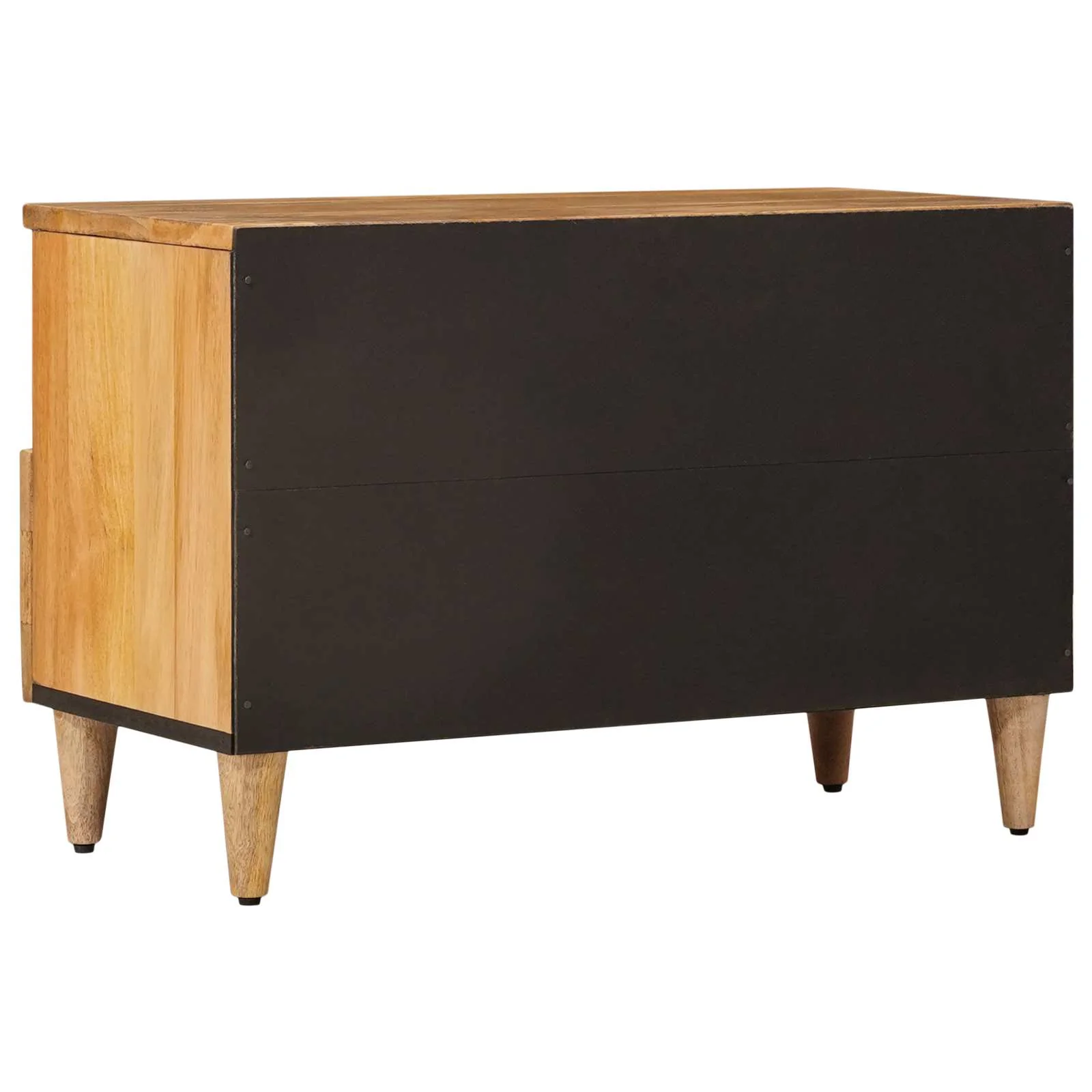 TV-skab med skuffe Naturfarvet 70 x 33 x 46 cm Massivt mangotræ - Image 5