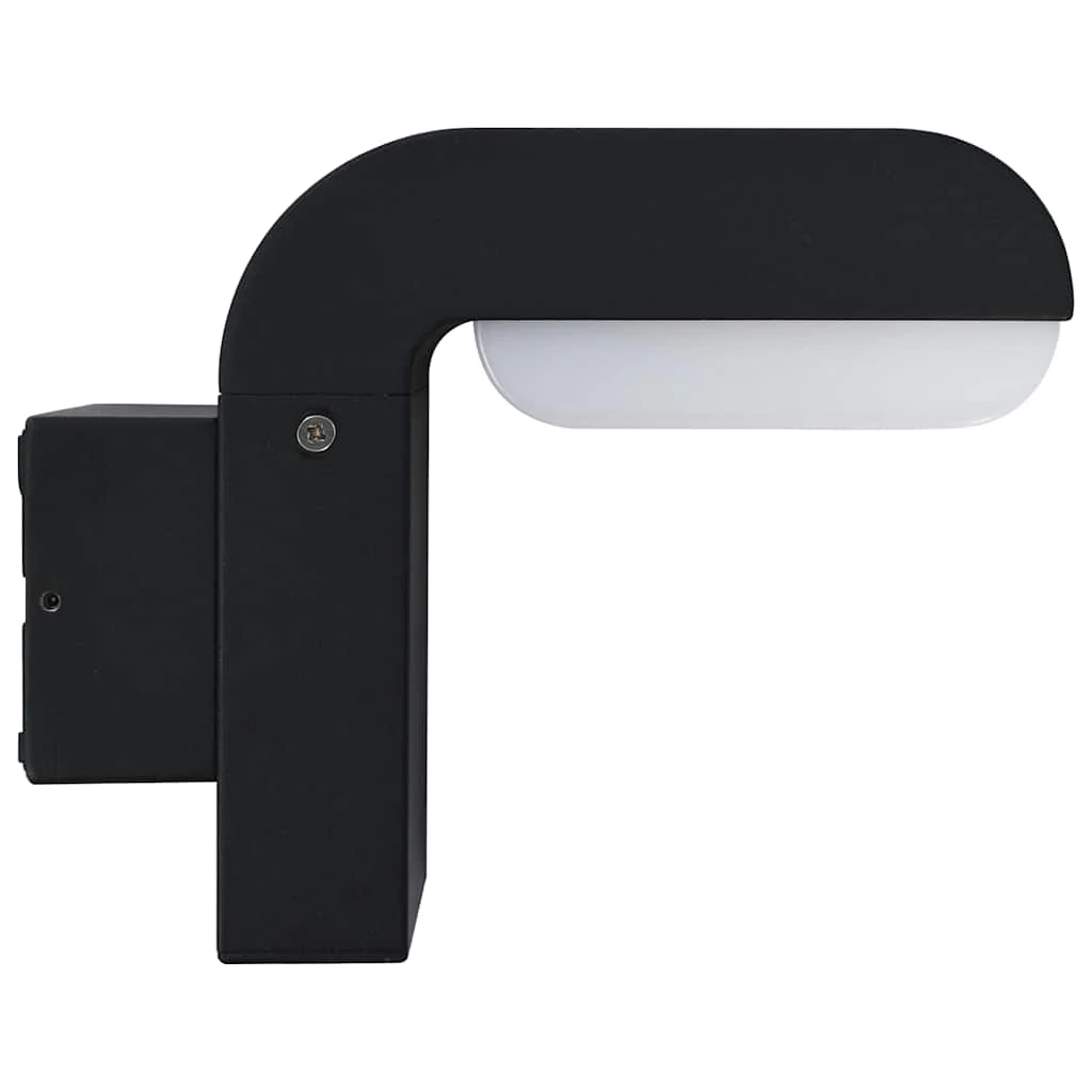 udendørs LED-væglampe 9 W oval sort - Image 3
