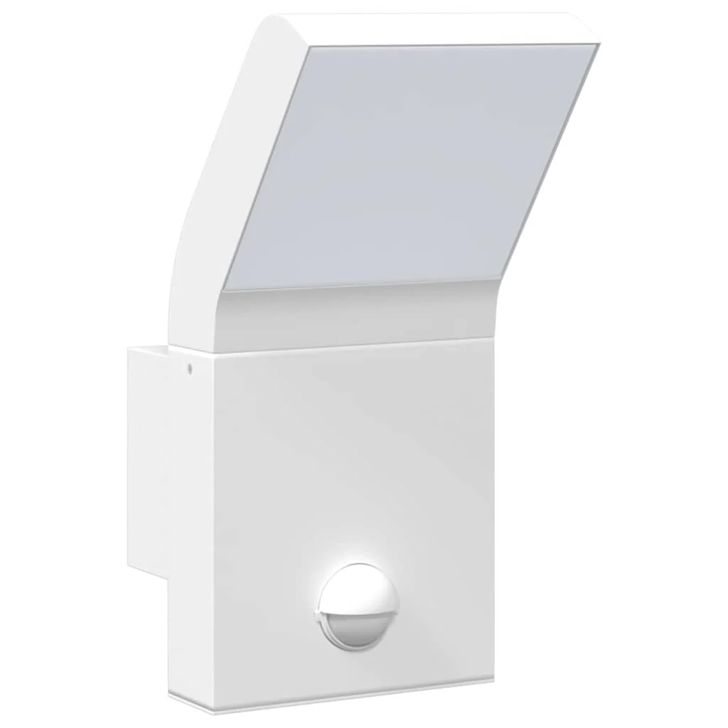 udendørs LED-væglamper 2 stk. sensorer trykstøbt aluminium hvid - Image 4