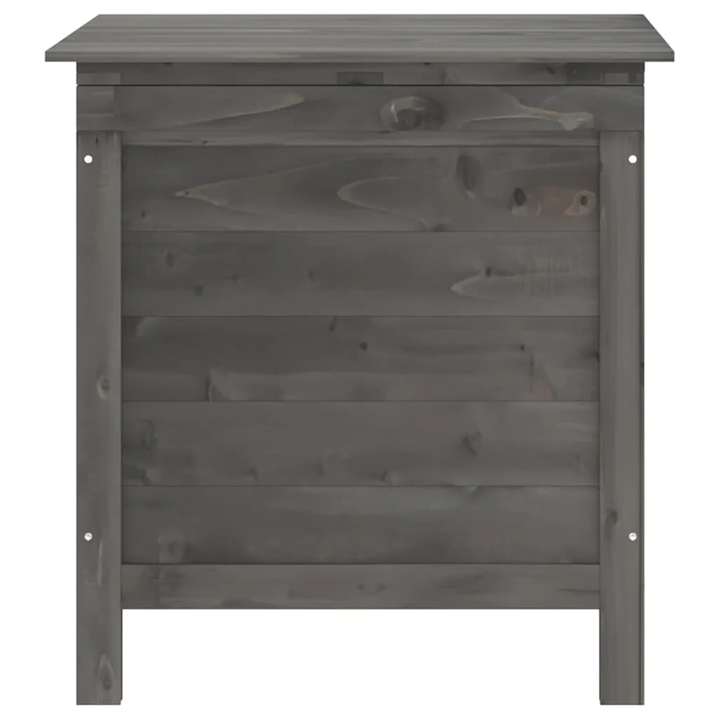 udendørs opbevaringsboks 50x49x56,5 cm massivt grantræ antracit - Image 4