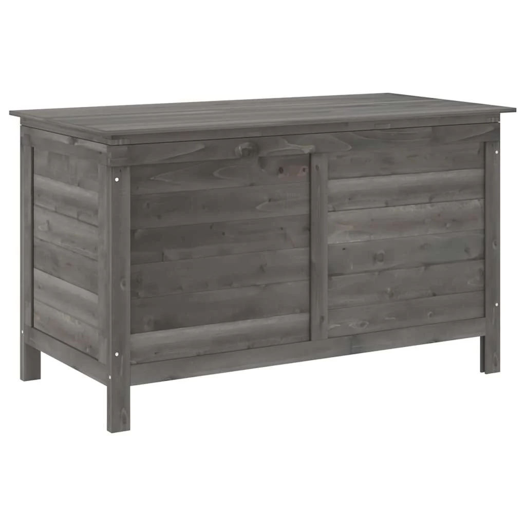 udendørs opbevaringsboks 99x49,5x58,5 cm massivt gran antracit - Image 2