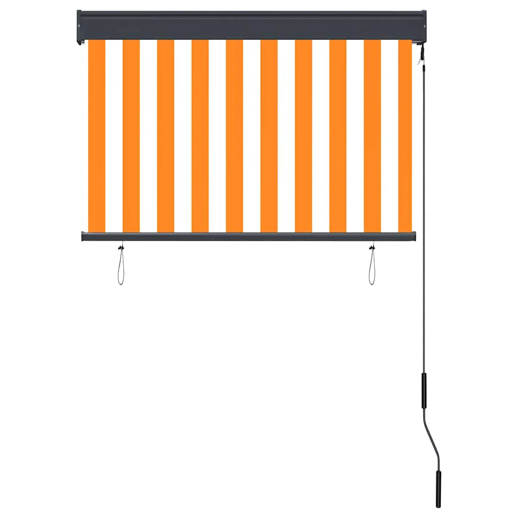 udendørs rullegardin 100x250 cm hvid og orange - Image 4