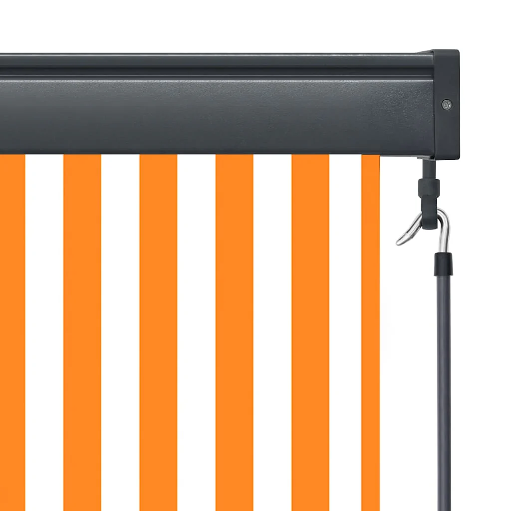 udendørs rullegardin 100x250 cm hvid og orange - Image 7