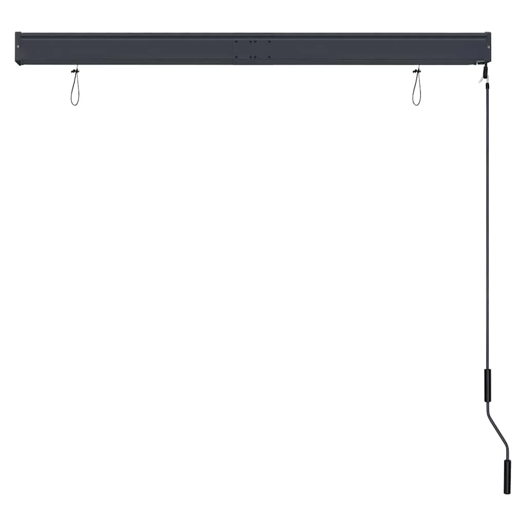 udendørs rullegardin 140x250 cm antracitgrå - Image 5