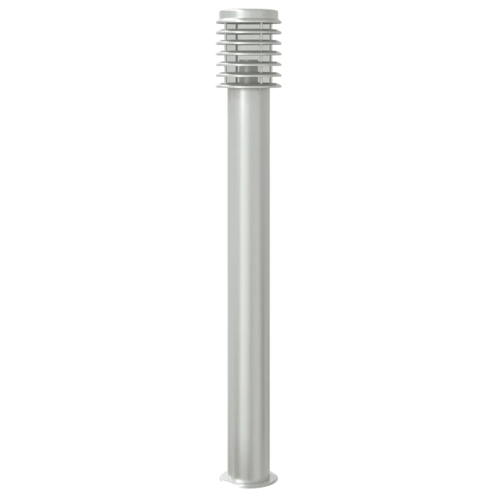 udendørs standerlampe 110 cm rustfrit stål sølvfarvet - Image 5