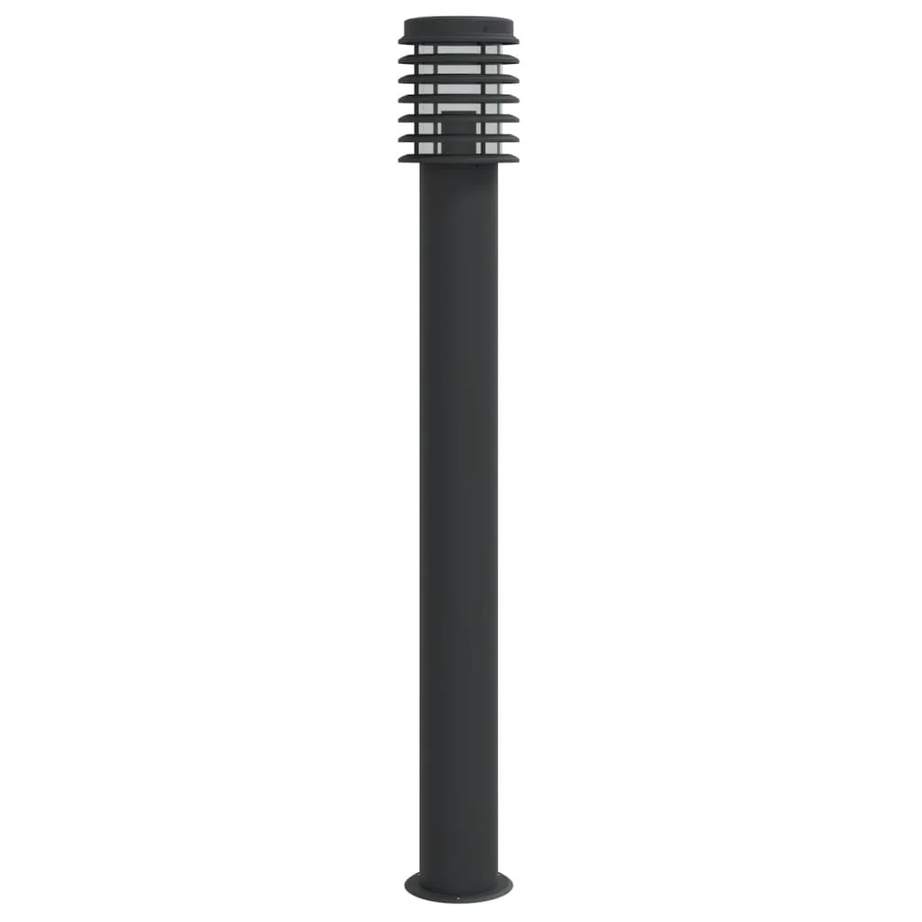 udendørs standerlampe 110 cm rustfrit stål sort - Image 6