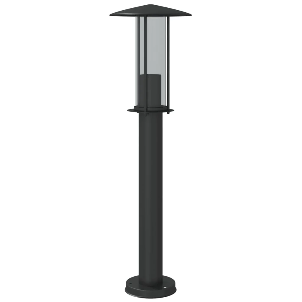 udendørs standerlampe 3 stk. 60 cm rustfrit stål sort - Image 4