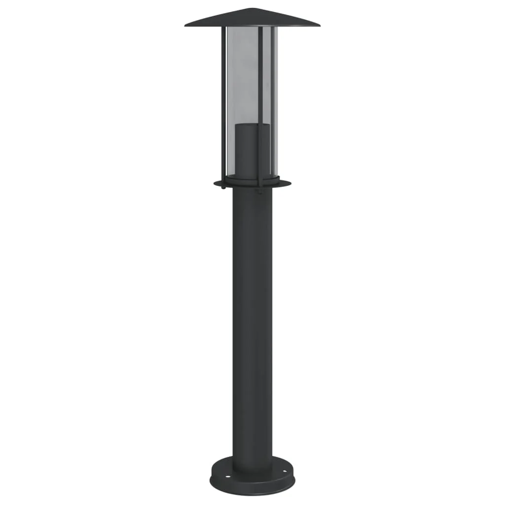 udendørs standerlampe 3 stk. 60 cm rustfrit stål sort - Image 5