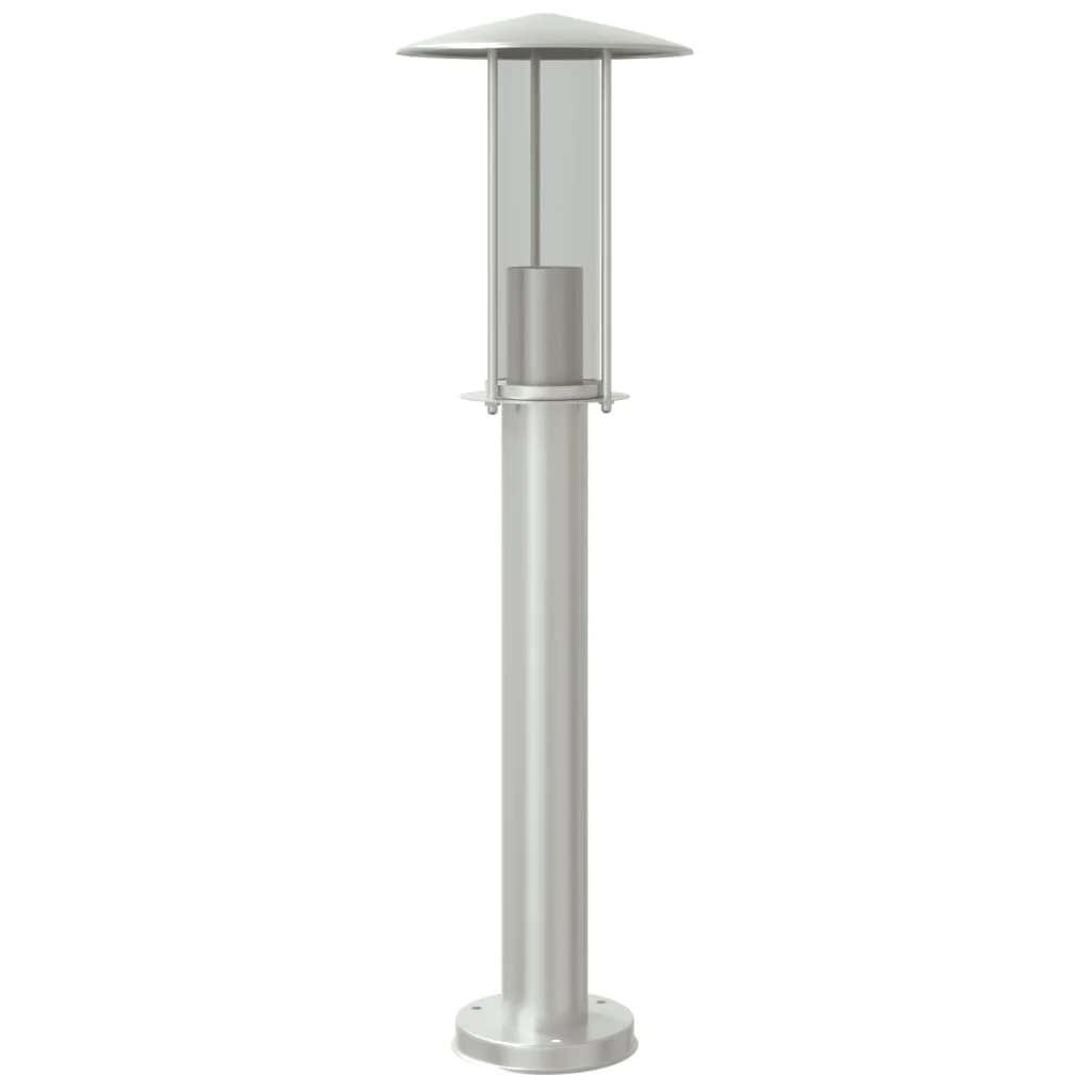 udendørs standerlampe 60 cm rustfrit stål sølvfarvet - Image 2