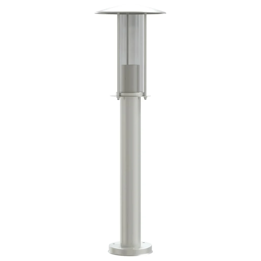 udendørs standerlampe 60 cm rustfrit stål sølvfarvet - Image 4