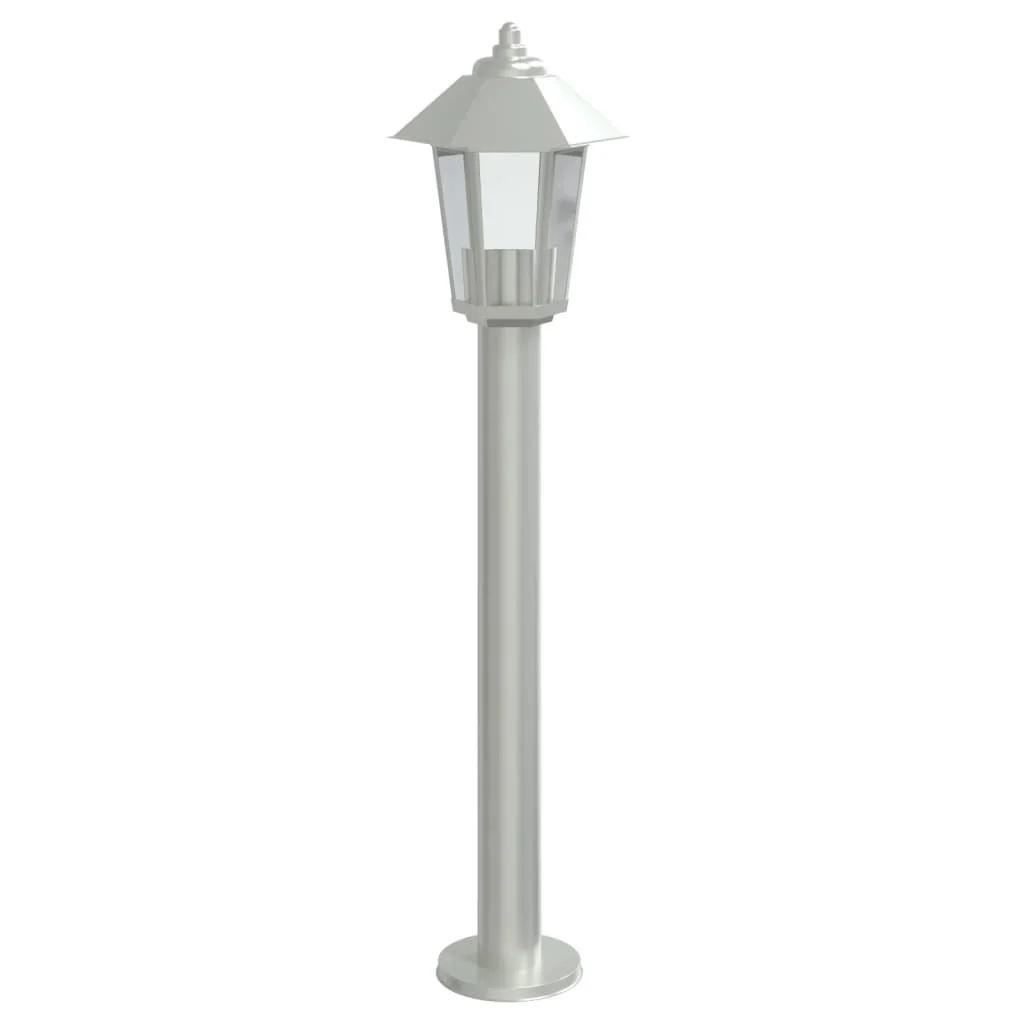 udendørs standerlampe 80 cm rustfrit stål sølvfarvet - Image 2