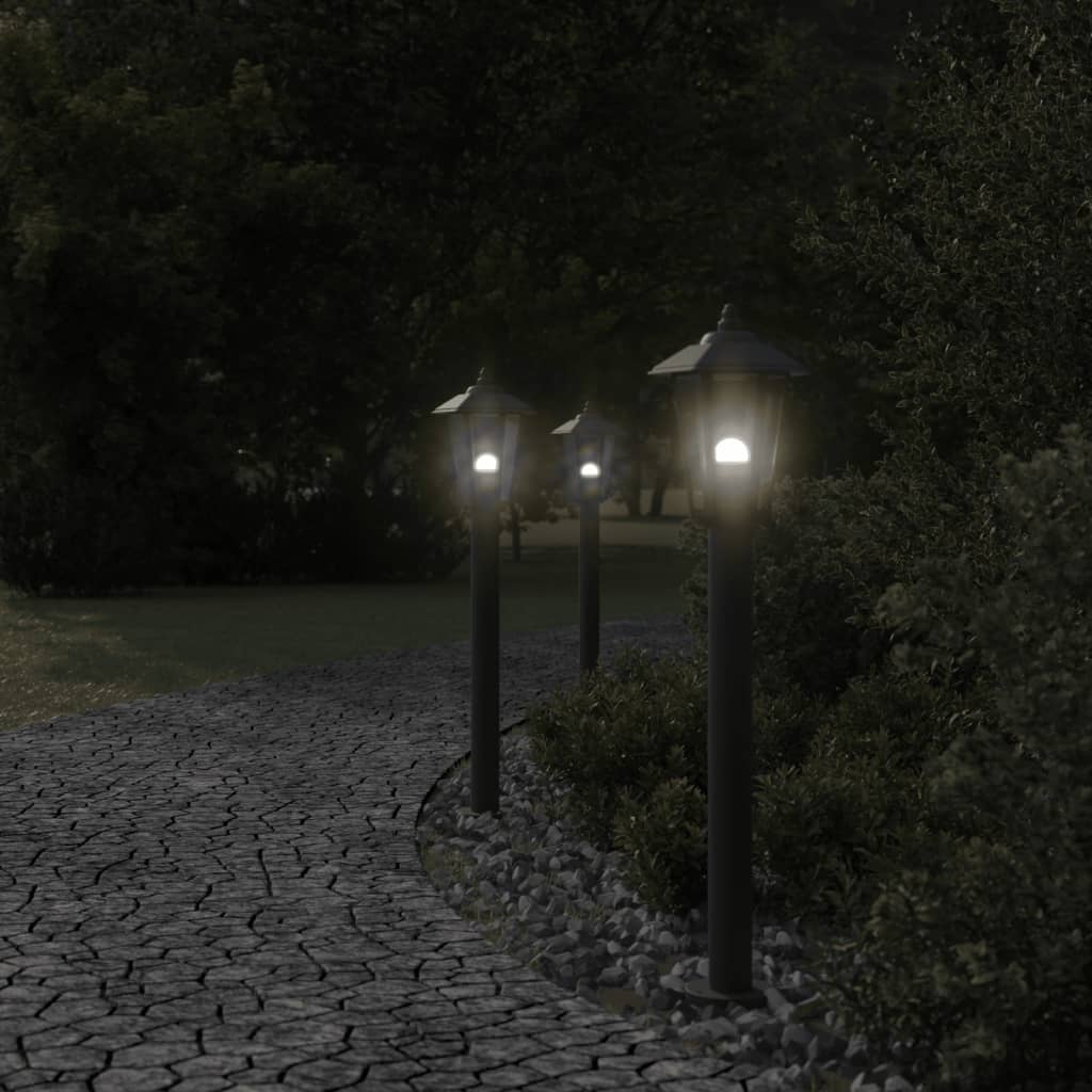udendørs standerlampe 80 cm rustfrit stål sort - Image 3