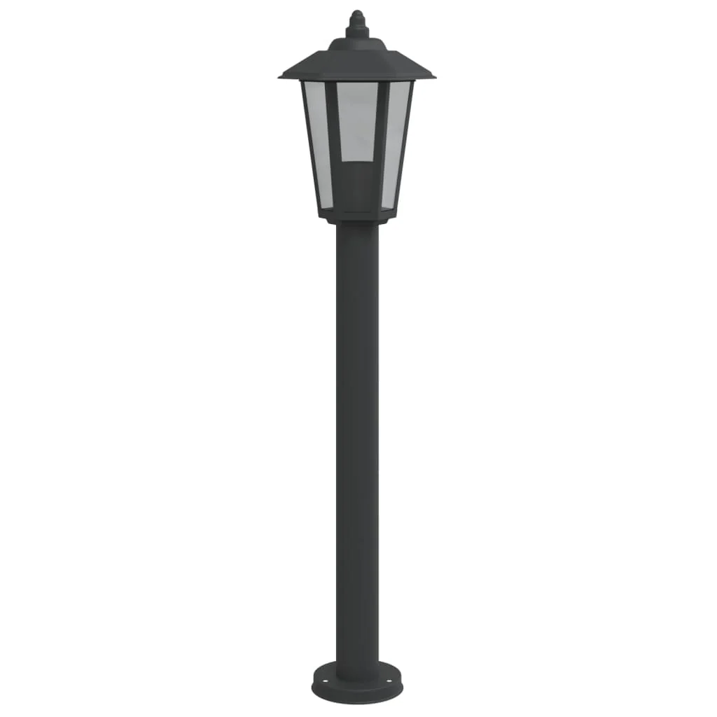 udendørs standerlampe 80 cm rustfrit stål sort - Image 4