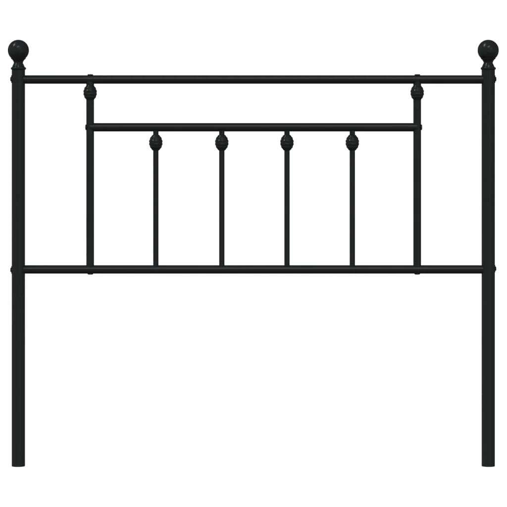 udskiftningsgavl 107 cm metal sort - Image 4